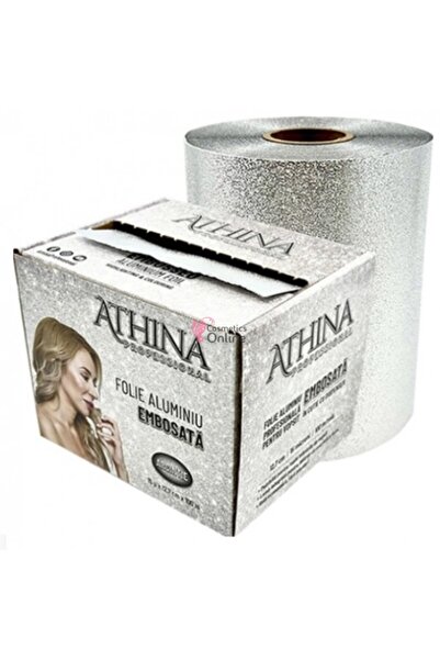 Athina Folie din aluminiu pentru suvite, embosata 12.7 cm x 100 m Athina, cul...
