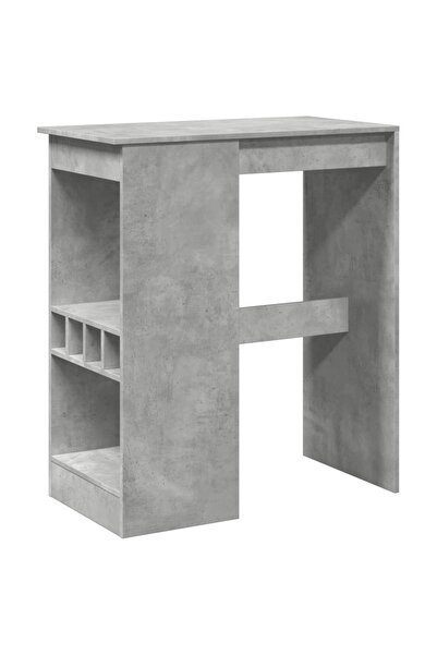vidaxl Masă de bar cu raft gri beton 90x47,5x103,5 cm lemn prelucrat