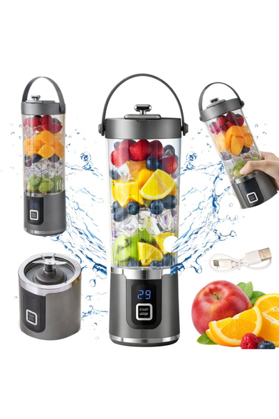 Ayawaska Portable USB Electric Blender for Protein and Smoothie 500ml, Rechar...