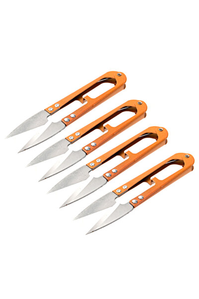 Lawazim 4-Piece U-Shaped Thread Snips with Sharp Tips for Sewing, Embroidery,...