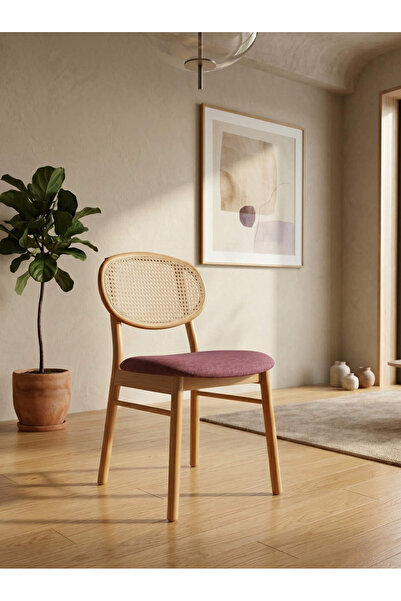 KleinHaus Furniture Paris Hazeranlı Ahşap Sandalye
