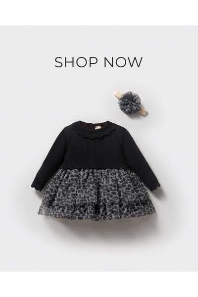 Nipperland Baby Girl 3*12 Months Leopard Dress