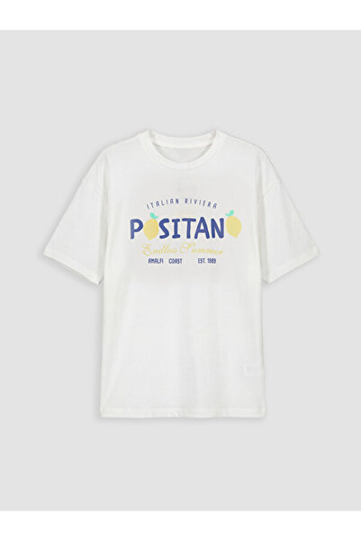 LC Waikiki RMZ GİYİM FARKİLY Tricou pentru fete cu imprimeu Positan