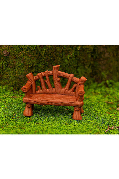 Köseoğlu 2 Adet Orman Temalı Oturma Bankı - 1/50 Ölçekli 1:50 2 cm - Figür, M...
