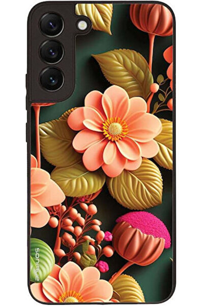 Other Θήκη Sonique Σειράς 3D Λουλουδιών για Samsung Galaxy S22 Plus Σολομί