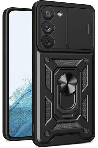Techsuit Σειρά CamShield Πίσω Κάλυμμα Πλαστικό / Σιλικόνης Μαύρο (Galaxy S22)...