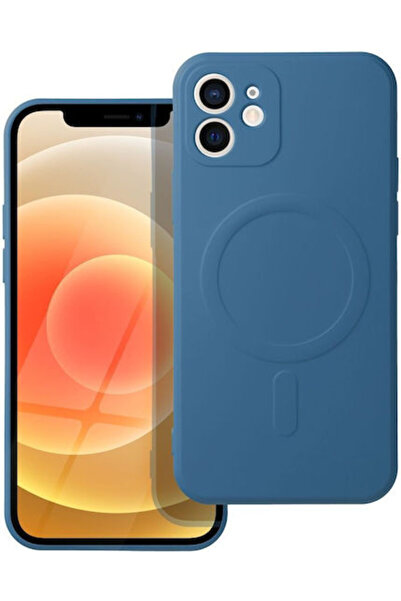 OEM Μαγνητική Πίσω Θήκη Σιλικόνης Μπλε (iPhone 12 / 12 Pro)