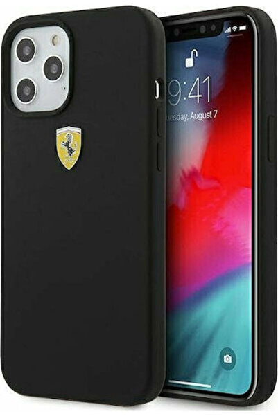 Ferrari On Track Μαύρη Θήκη Πλάτης Σιλικόνης (iPhone 12 Pro Max) Κωδικός: FES...