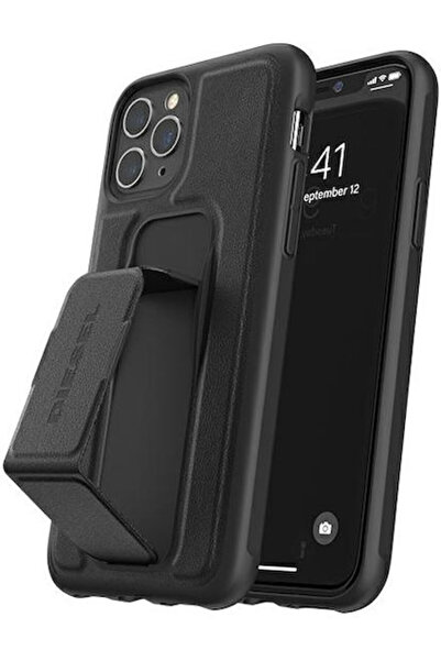 Diesel Δερμάτινη Μαύρη Θήκη Πλάτης με Λαβή (για Iphone 12/12 pro)