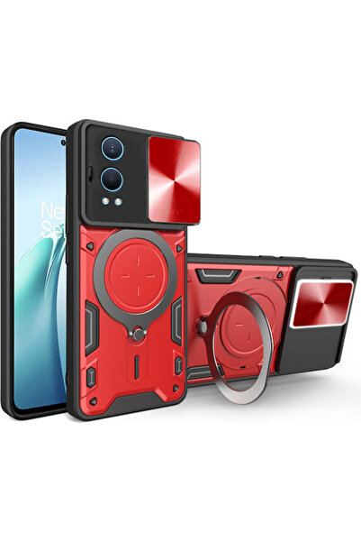 Techsuit Camguard Pro Πίσω Κάλυμμα Σιλικόνης Κόκκινο (OnePlus Nord CE 4 Lite)