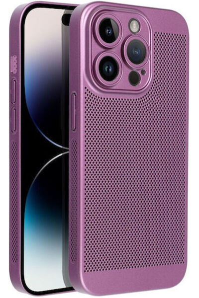 OEM Αέρινη Πίσω Θήκη από Σκληρυμένο Γυαλί Μωβ (iPhone 16)