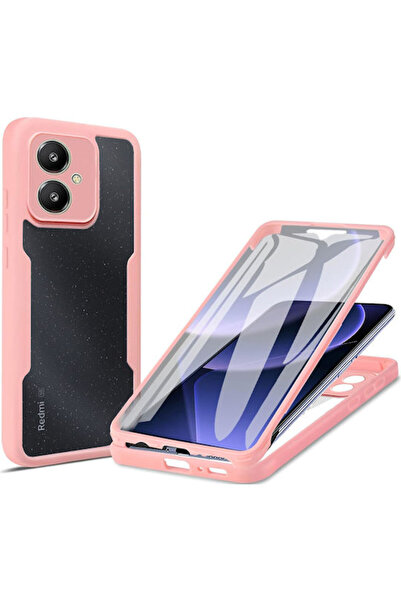 Techsuit ColorVerse 360 Πλήρους Κάλυψης Σετ Σιλικόνης με Σκληρυμένο Γυαλί Ροζ...