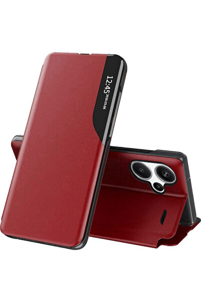 Techsuit Efold Book Πλαστικό / Συνθετικό Δέρμα Κόκκινο (Redmi Note 13 Pro+)