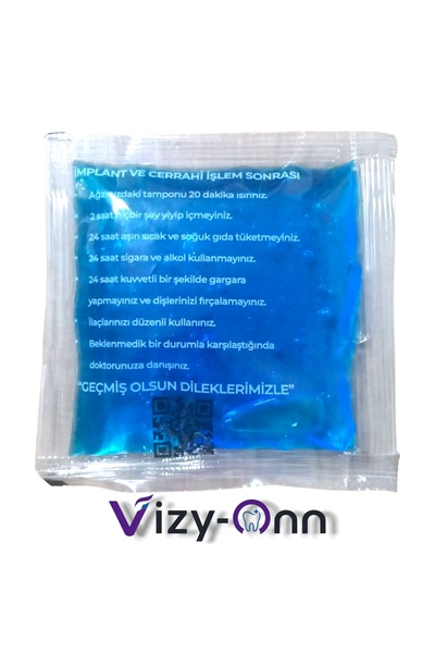 Vizy-Onn Dent Diş Hekimlerine Özel Basklılı Termojel - Soğuk Sıcak Kompres 25...