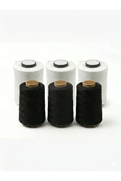 RuzgarHome 120No Sewing Thread Black/White/Other Colors-- 3-Pack