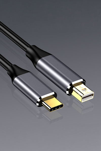ThenTech Yeni Nesil Type C to Mini Display Port 4K 60Hz Monitör Aktarım Kablosu 180 cm