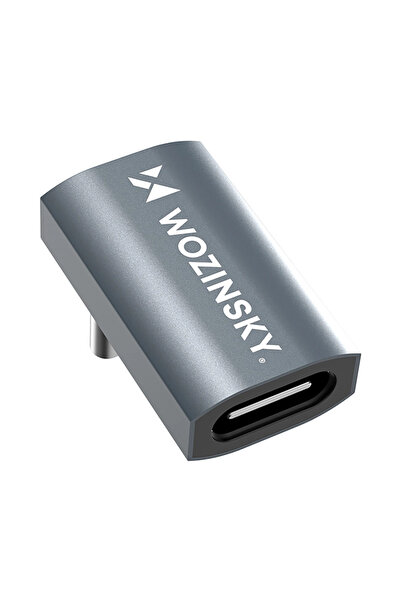 WOZINSKY Adaptor USB-C la USB-C în unghi, 40Gb/s, 240W, 8K, OTG pentru computer