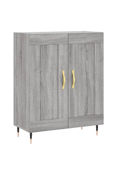 vidaxl Servantă, gri sonoma, 69,5x34x90 cm, lemn compozit