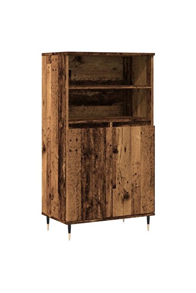 vidaxl Tall cabinet, old wood, 60x36x110 cm, processed wood