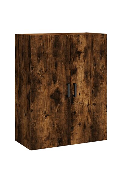 vidaxl Wall-mounted cabinet, smoked oak, 69.5x34x90 cm