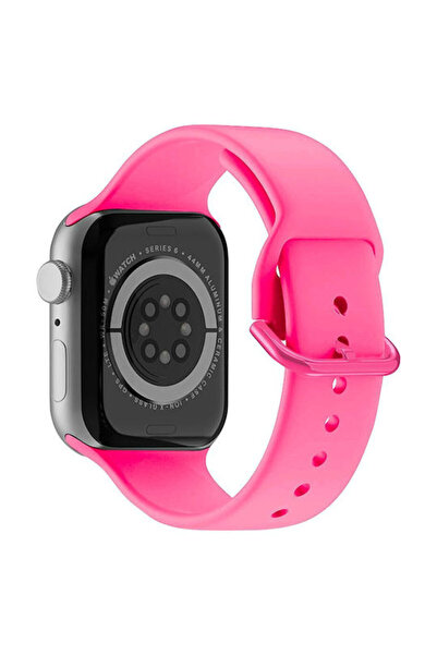 OEM Λουράκι Apple Watch 42 44 45 49mm Σιλικόνης Simple2 Έντονο Ροζ