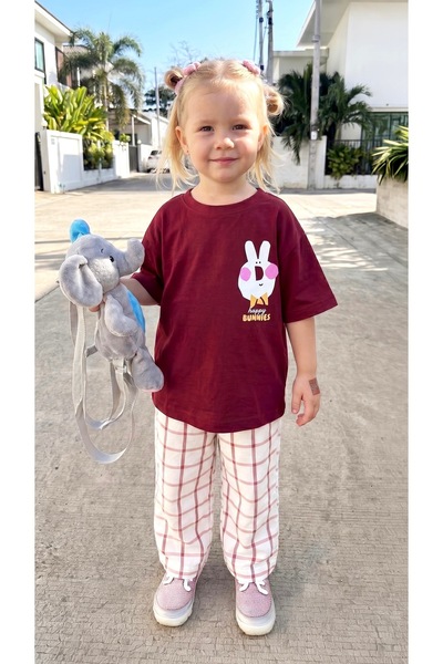 daisydolly Set unisex pentru copii, din bumbac, cu partea inferioară din gaba...