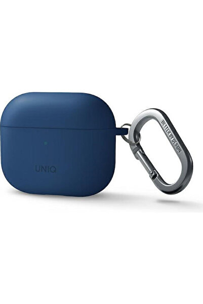uniq Nexo Θήκη Σιλικόνης με Μπρελόκ Μπλε για Apple AirPods 3