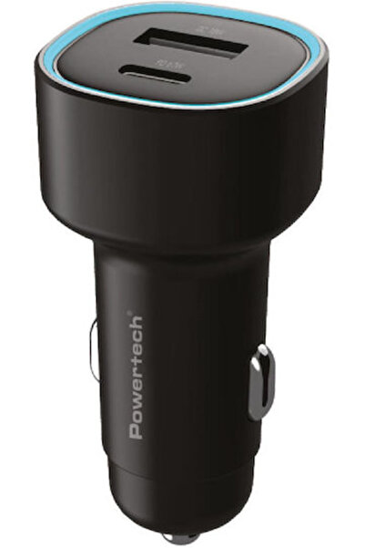 POWERTECH PT 1539 Φορτιστής Αυτοκινήτου 85W 2.4A Γρήγορη Φόρτιση με Θύρες: 1x...