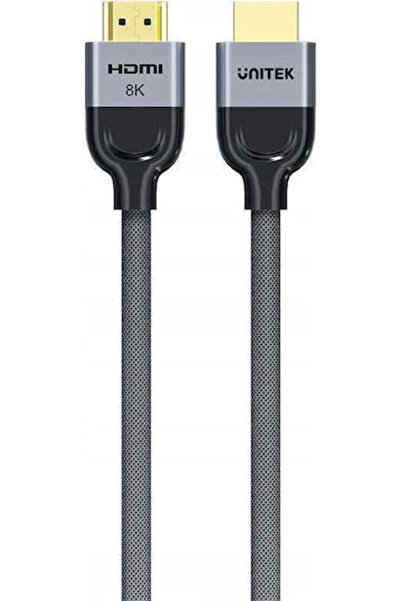 Unitek HDMI 2.1 Υπερυψηλής Ταχύτητας 48Gbps 4K 120Hz HDR VRR Πλεκτό Καλώδιο H...