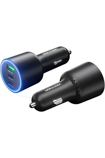 Vention Φορτιστής αυτοκινήτου 100W με θύρες: 1xUSB 2xType-C Κωδικός: FFQB0