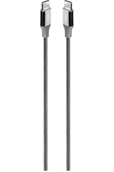 Ttec Πλεγμένο Καλώδιο USB 2.0 USB-C Αρσενικό - USB-C 65W PD Γκρι 3μ