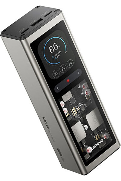 LENOVO Power Bank 20000mAh 140W με θύρα USB-A και 2 θύρες USB-C Γκρι