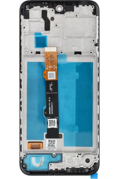 OEM Οθόνη Fixcell με μηχανισμό αφής και πλαίσιο για Motorola G31 Μαύρο