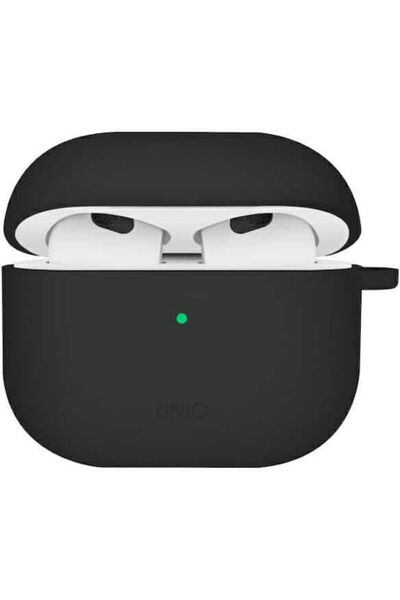 uniq Θήκη Σιλικόνης Nexo σε Μαύρο χρώμα για Apple AirPods 4