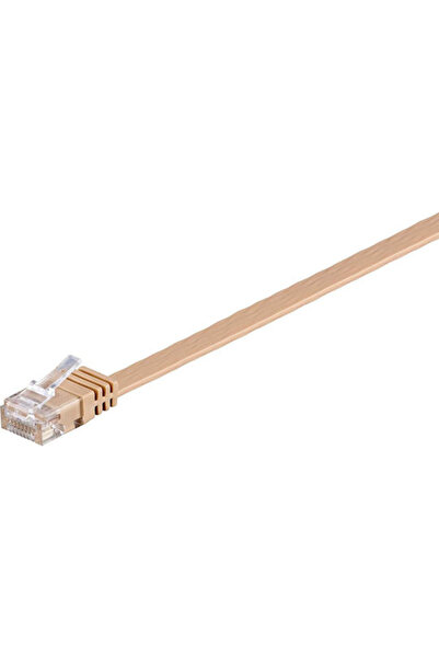 goobay Επίπεδο Καλώδιο Ethernet Gigabit U/UTP Κατηγορίας 6, 3μ, Καφέ, Κωδικός...