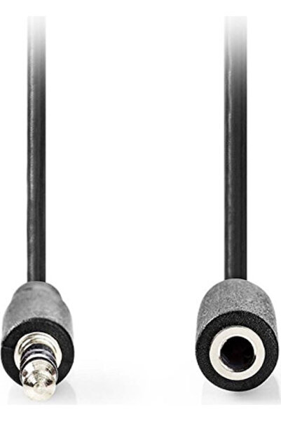 Nedis Καλώδιο Jack 3.5mm Αρσενικό σε Θηλυκό, Μαύρο, 5μ, με επιχρυσωμένα ακροδ...