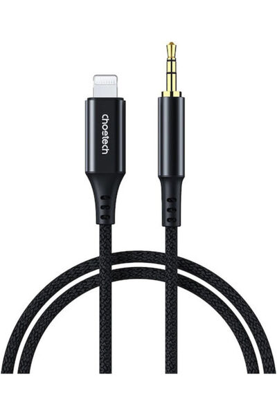 CHOETECH Καλώδιο Jack 3.5mm, αρσενικό 3.5mm - αρσενικό 3.5mm, μαύρο, 2μ, με ε...