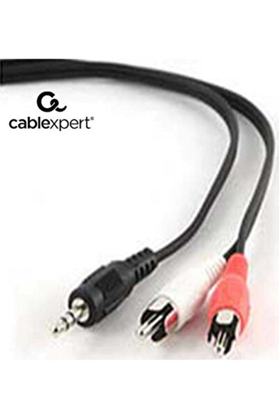 Cablexpert Καλώδιο Ήχου 3.5mm Αρσενικό σε RCA Αρσενικό, Μαύρο, 0.2μ, με Επιχρ...