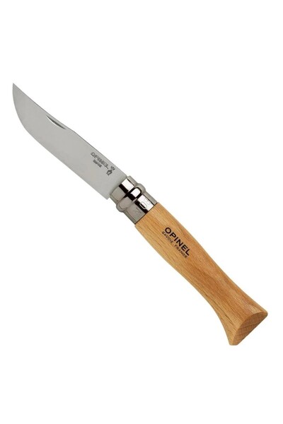 Opinel Inox 8 No Kayın Saplı Paslanmaz Çelik Bıçak