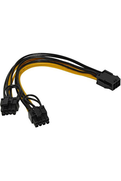 MAKKİ Καλώδιο Makki-cable-pcie8-to-2x8 Από Pcie 8pin Θηλυκό Σε 2x Pcie 8pin Α...