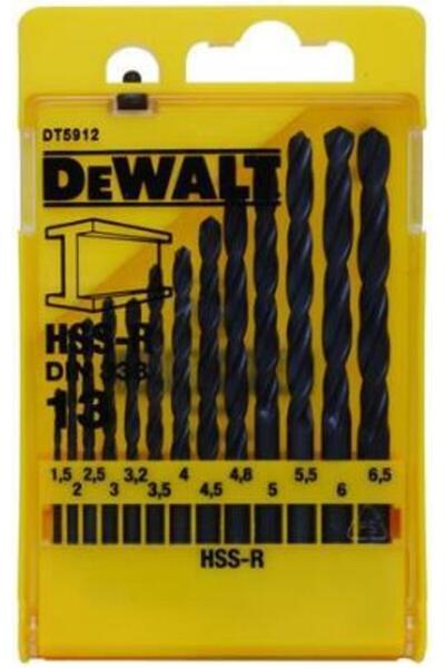 Dewalt DT5912-QZ Σετ 13 τεμαχίων μεταλλικών τρυπανιών, 1.5-6.5 χιλιοστά