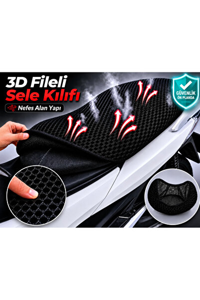 Vi Caro Husa scaunului motocicletei Arora GT 250 Husa scaunului cu plasa 3D P...