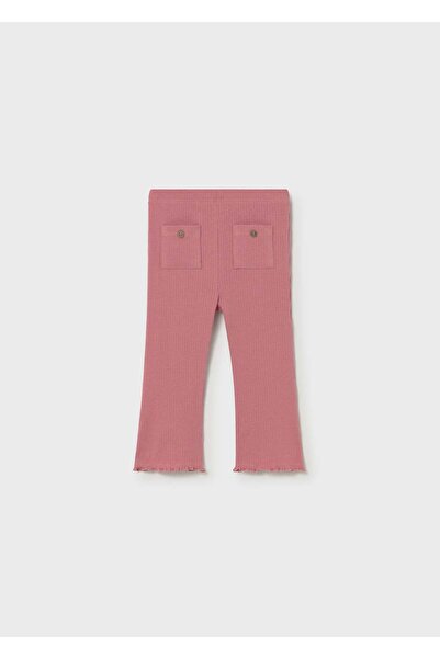 MAYORAL Baby Girl Spanish Style Combed Cotton Trousers Pink