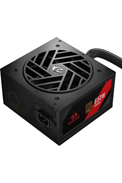 REDRAGON GC-GU02 PC Power Supply, 650W, 80 Plus Bronze, ATX, Black