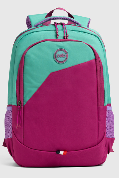 Mypolo Vigo Orthopedic Backpack Turquoise Pink - Middle School, High School a...