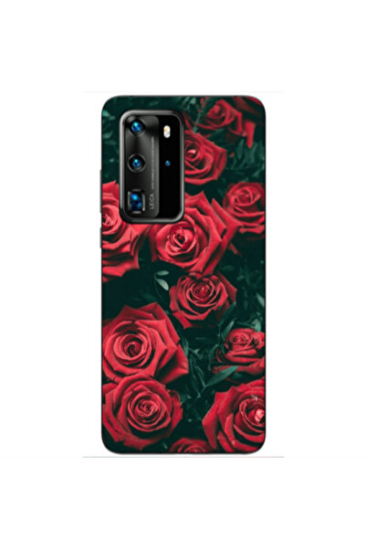 Other Huawei P40 Pro Red Roses Transparent Silicone TPU Θήκη