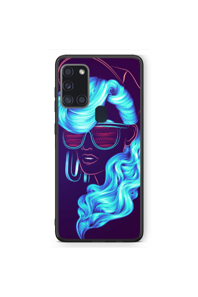 Other Samsung A21S Hatted style Black Glossy Θήκη