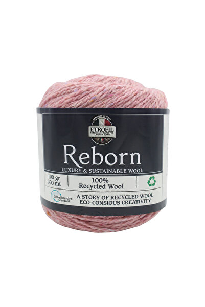 Etrofil Fir de tricotat Reborn Liliac deschis 100% Lână reciclată 100g 300m (...