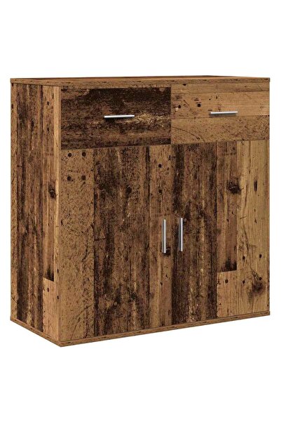 vidaxl Bufet cu sertar Lemn vechi 78 x 38 x 80 cm Lemn compozit
