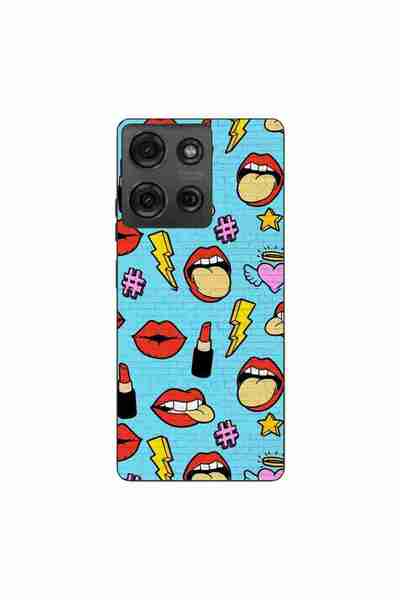 OEM Husa compatibila cu Motorola Moto G75 Silicon Gel Tpu Model Pop Art Lips